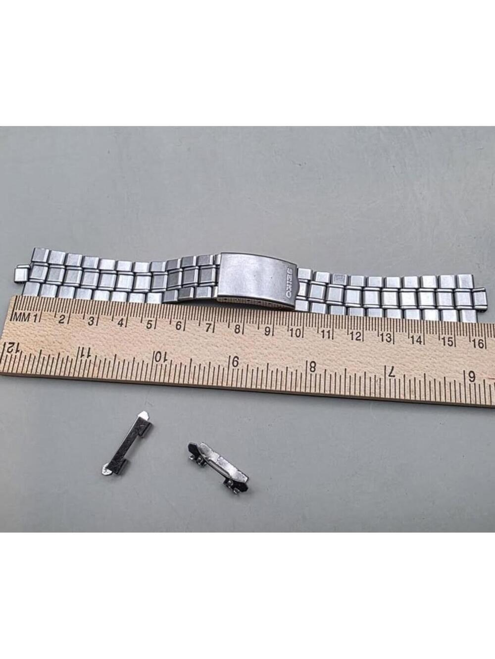 Seiko Stainless Steel Watch Band Bracelet – Silver-Fits 18mm